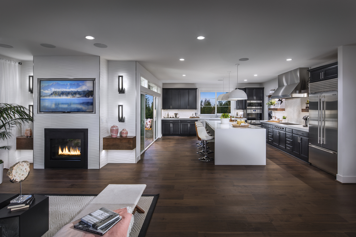 kitchen layout well-connected to rest remaining floor plan