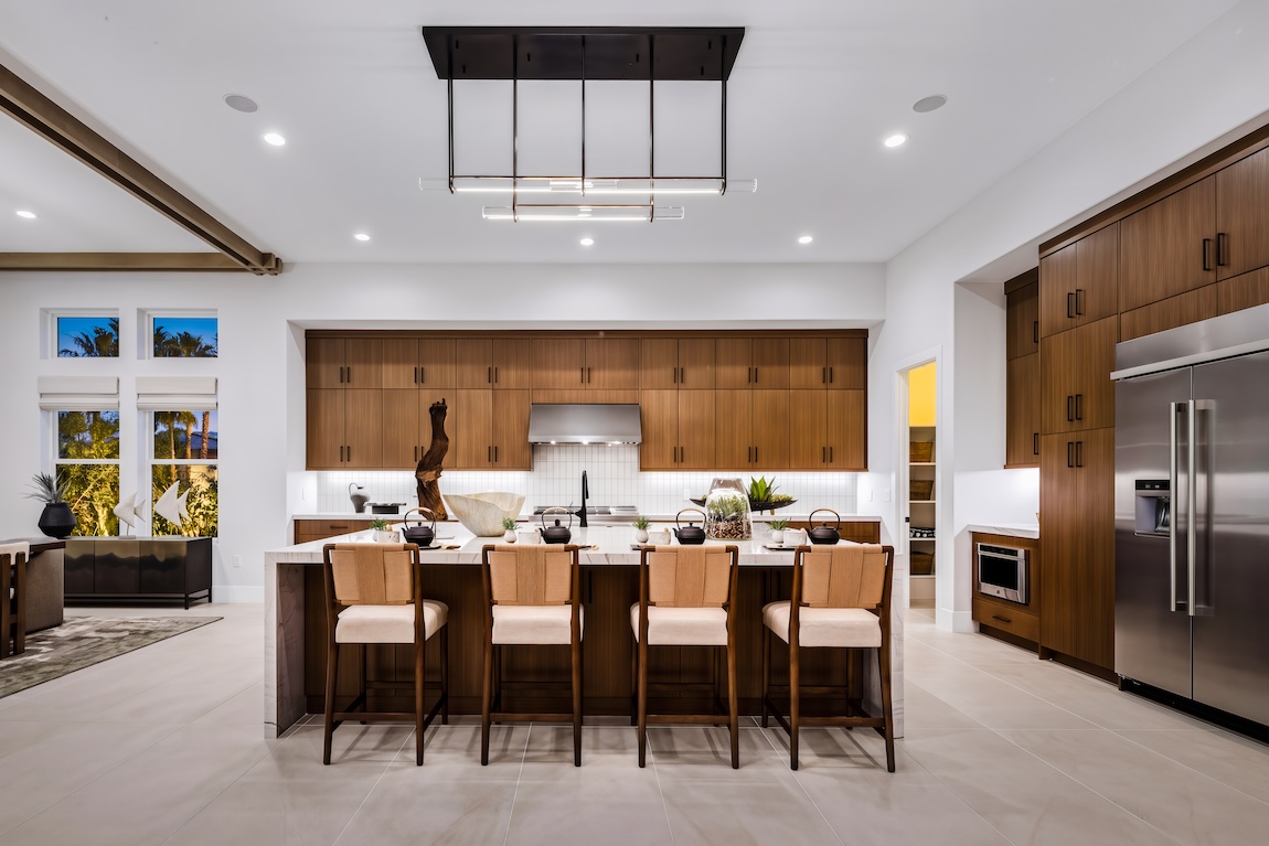 kitchen with wooden cabinetry and a stainless steel hood