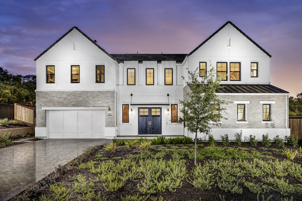 New farmhouse-style exterior of a Quick-Move-in Home in Pleasanton, CA