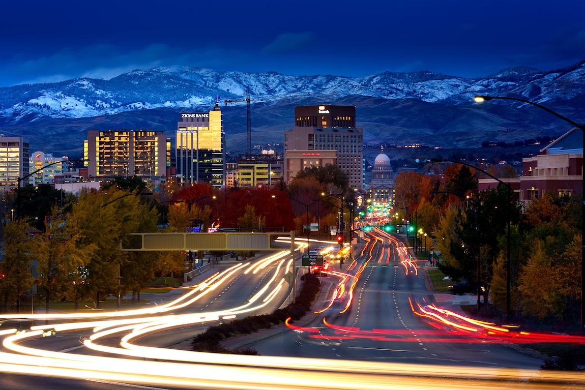 downtown city in Idaho