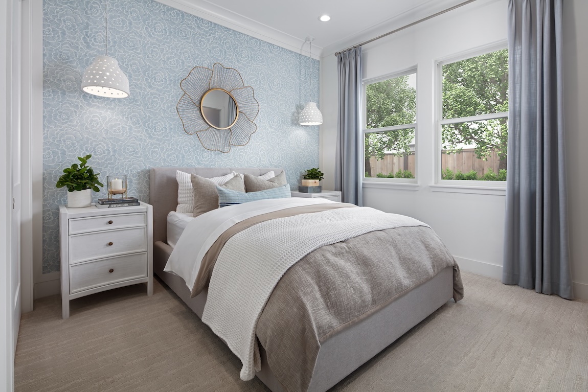 light, airy bedroom design