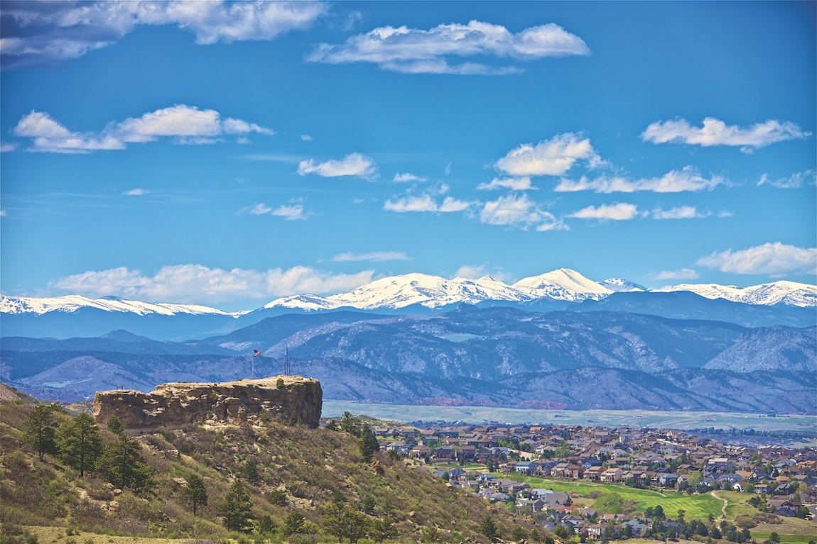 view of the rocky mountains