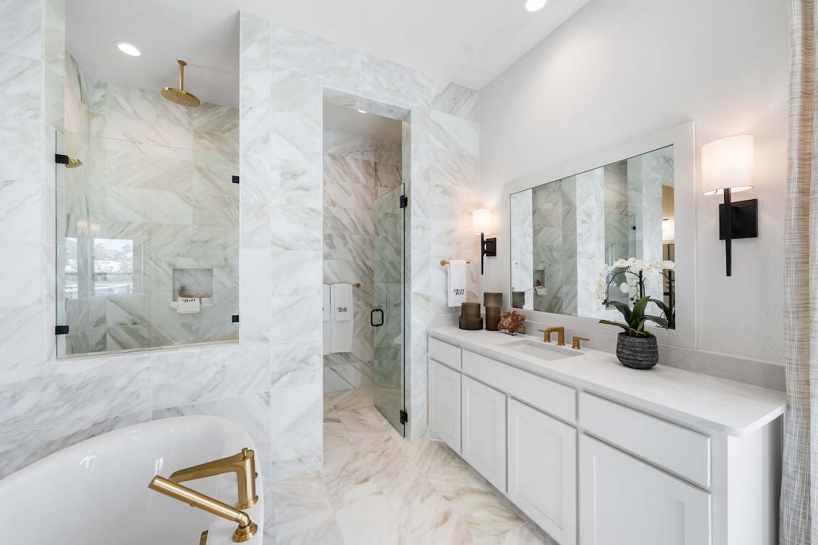 Marble bathroom design