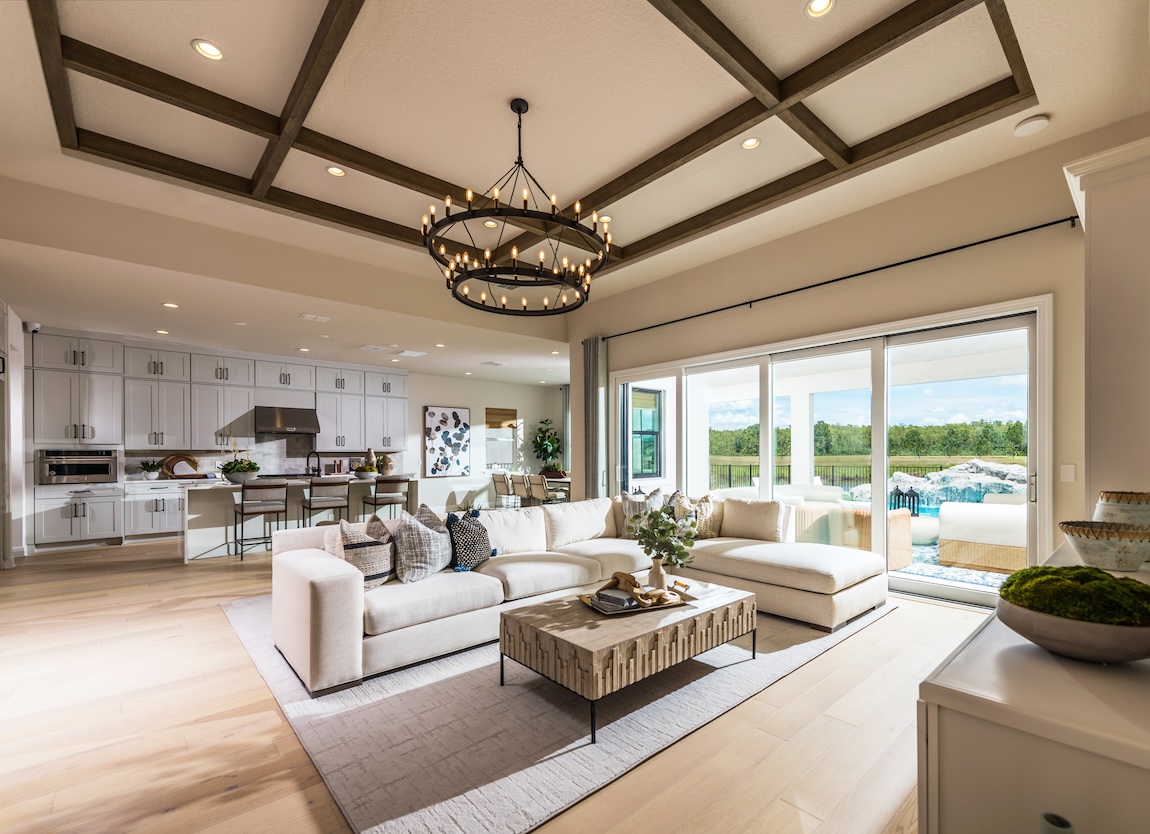 luxe open-concept interior design in Windermere, Florida