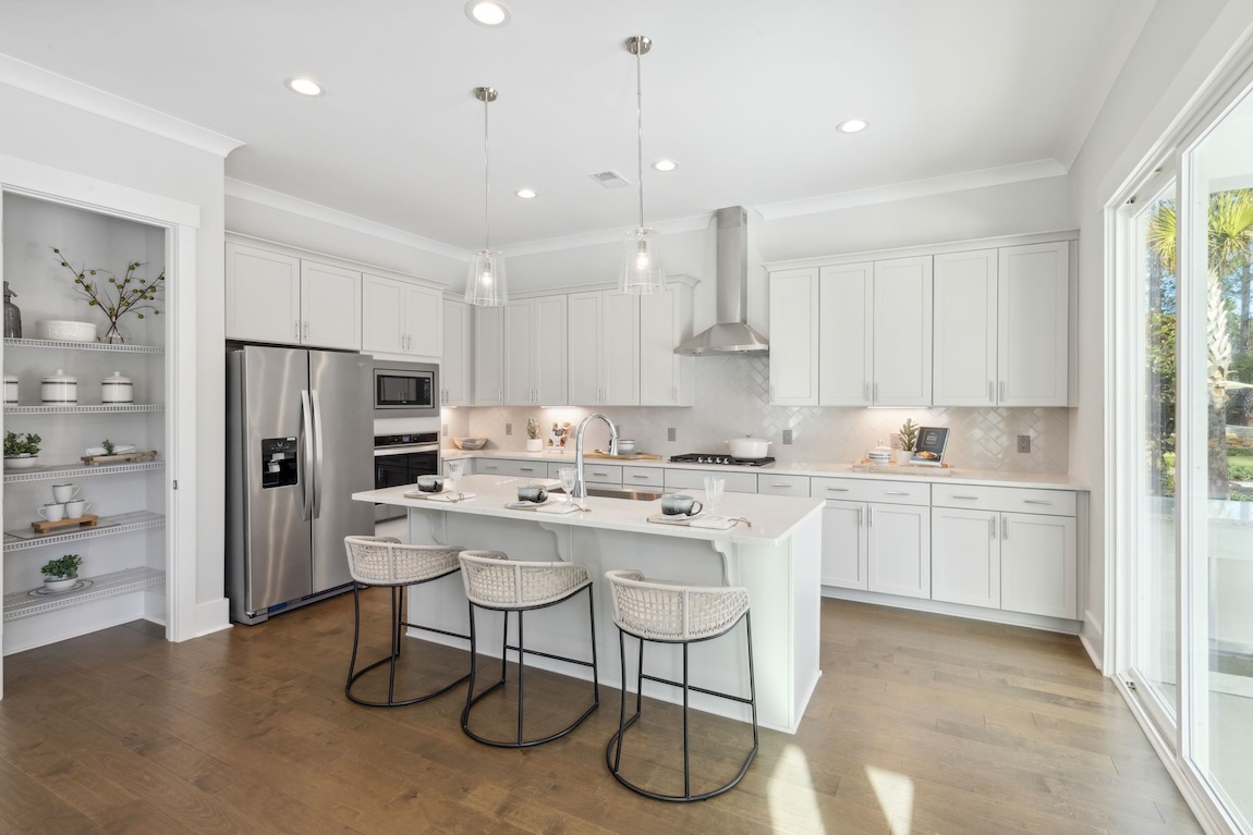 monochromatic modern kitchen